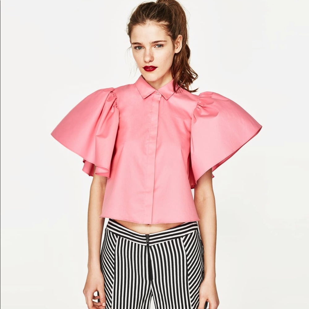ZARA TRF Button Up Shirt M